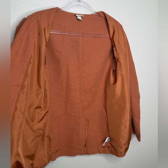 a new day Double-Breasted Blazer Jacket - Rust Orange Baggy Fit - Picture 3 of 5